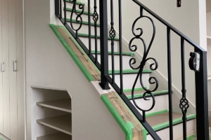 アイアン手摺　装飾